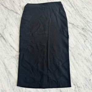 Lovers + Friends Black Pencil Skirt with Side Slit